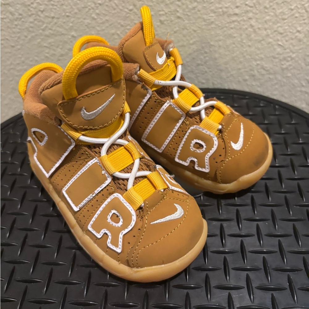 Nike Kids Tan and Yellow Sneakers - Picture 3 of 4
